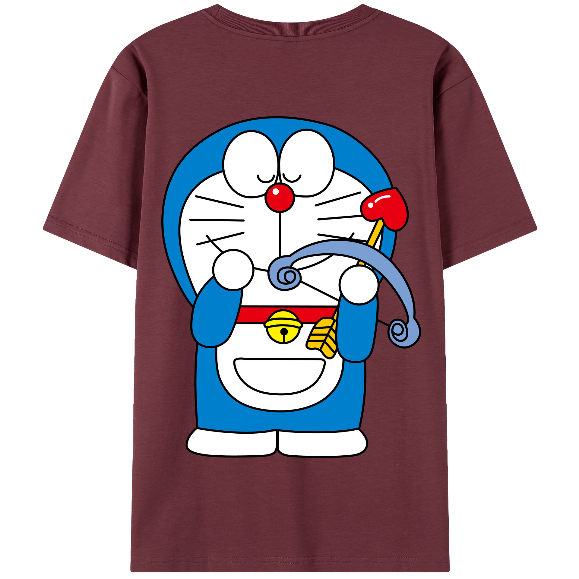 （画像用） ドラえもん Doraemon 綿100％半袖Tシャツ（背面プリント）